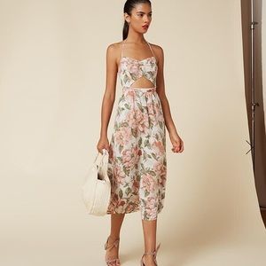 Reformation Addie Midi Dress Nahai Floral